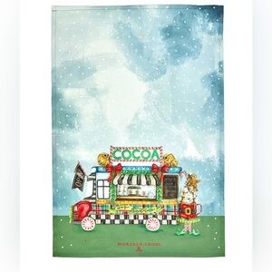 Mackenzie Childs Hot Cocoa Food Truck Dish Towel